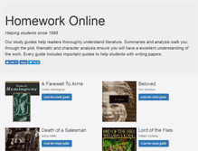 Tablet Screenshot of homework-online.com